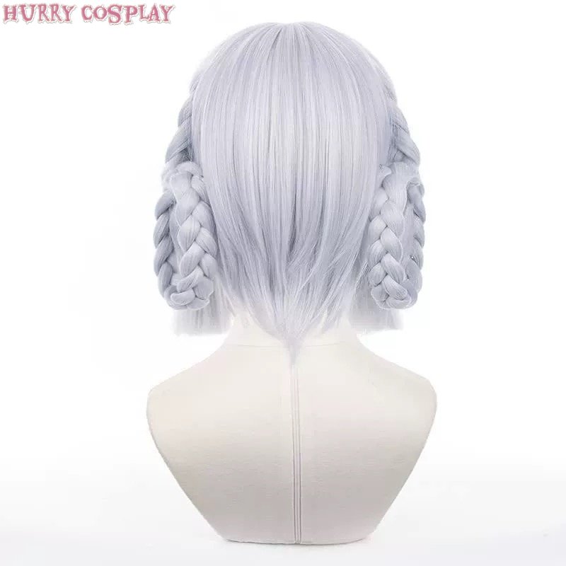 Game Cosplay,Genshin Impact,Wigs,Genshin Impact Kamisato Ayaka Letter from Flowers Skirt Cosplay Costume - Wig